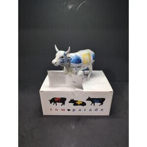 Cow Parade iMoo Apple Cow Figurine, Westland Giftware, #9173, Box & Tag